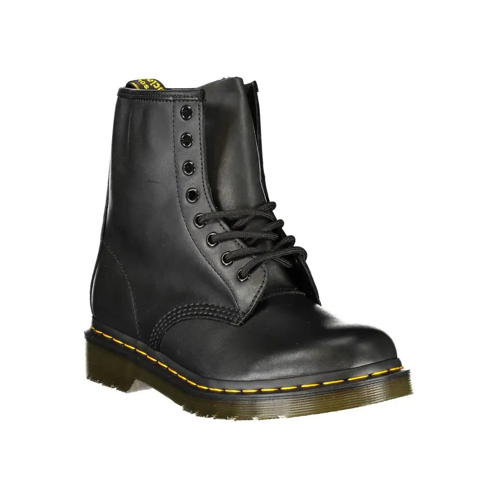 Dr. Martens black polyester ankle boot i sort sort sort