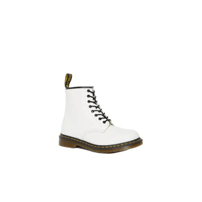 Dr. Martens white leather boot displaying White Dr
