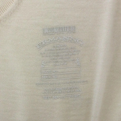 Ermanno Scervino Off White Wool Blend V-neck Pullover Sweater