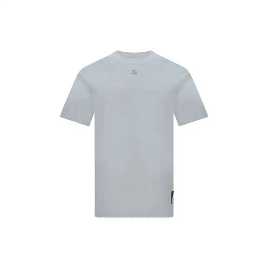 Fendi white cotton t-shirt med minimalist design og subtil logo