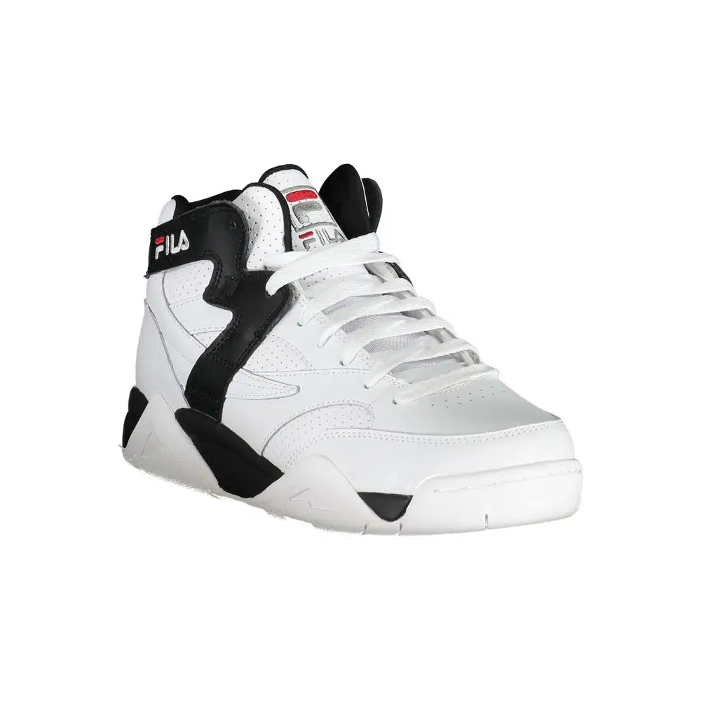 Fila High-Top Athletic Lace-Up Sneakers with Contrast Details - Sneakers