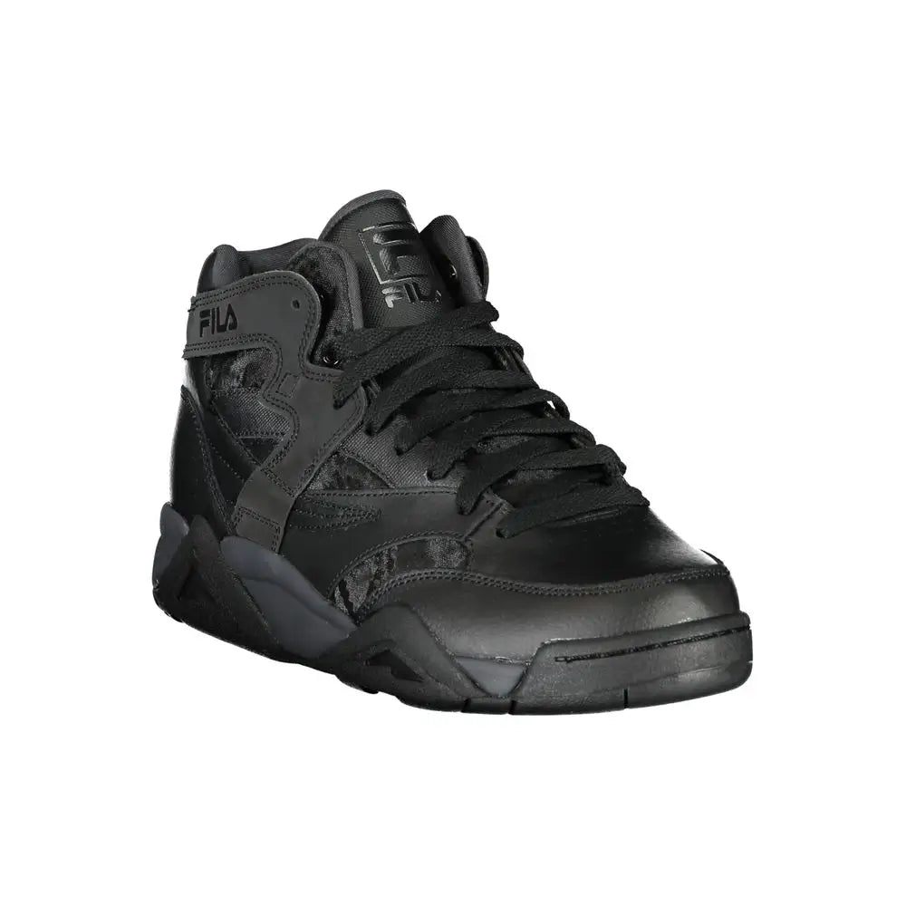 Fila High-Top Sports Sneakers with Contrast Details - Sneakers