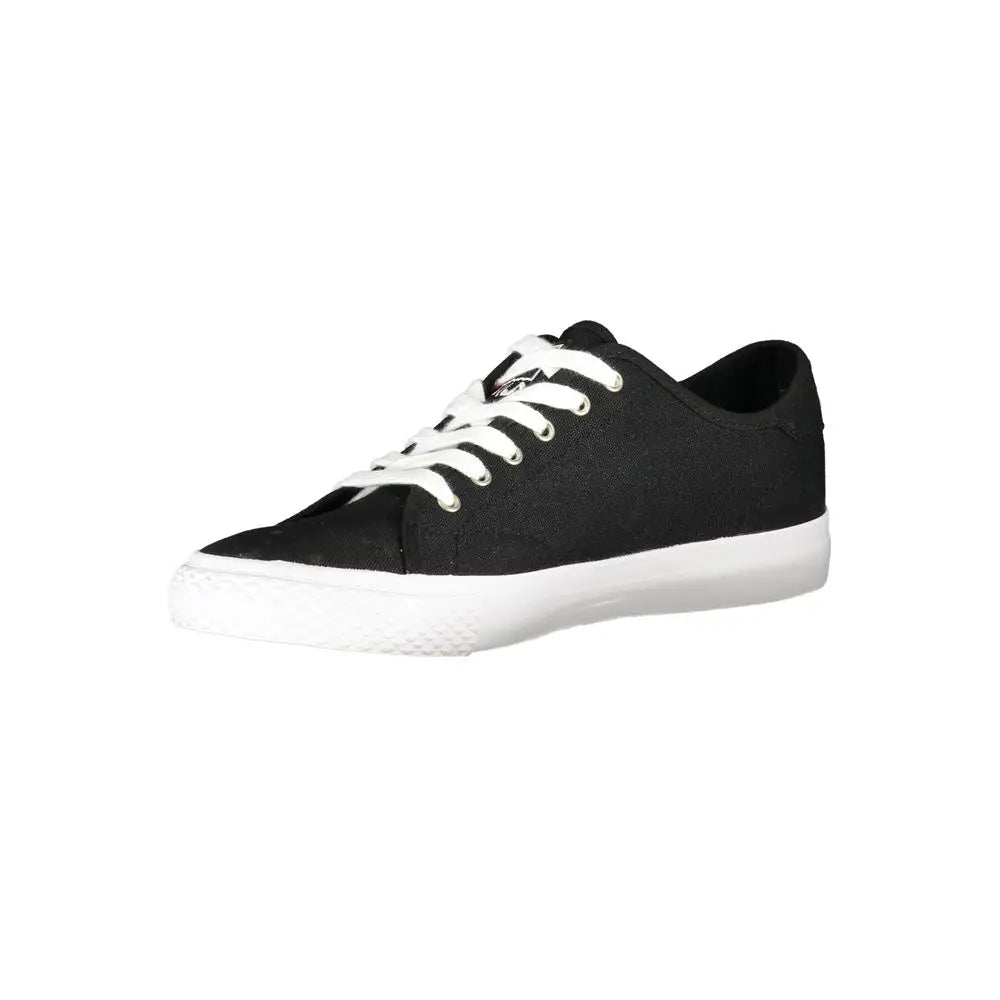 Fila Sleek Black Laced Sports Sneakers - Sneakers