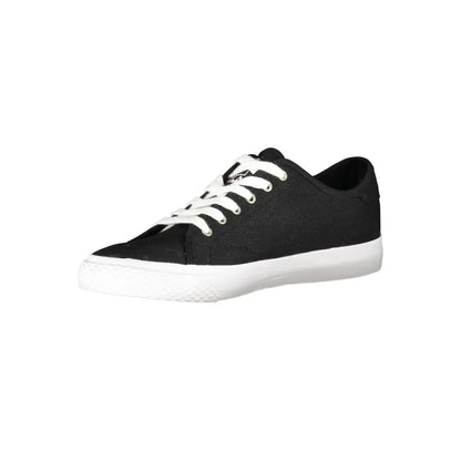 Fila Sleek Black Laced Sports Sneakers - Sneakers