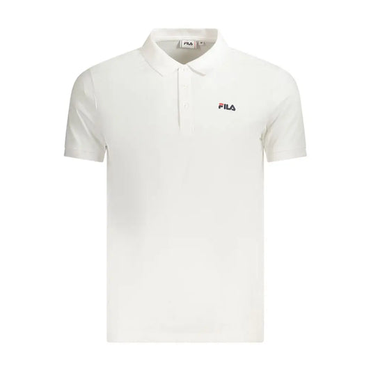Fila White Cotton Men Polo Shirt - Polo Shirts