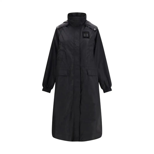 Ganni Black Nylon Coat - Frakke