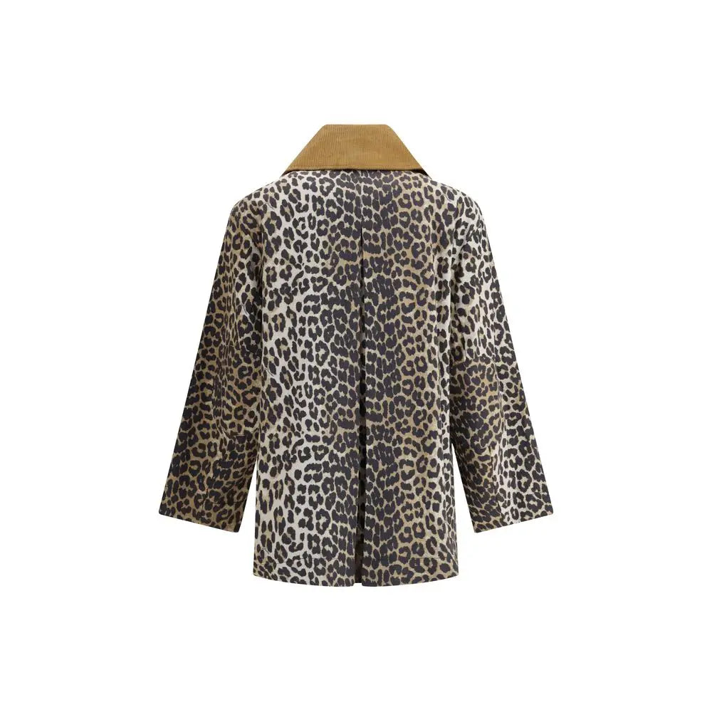 Ganni Brown Hemp Coat - Frakke