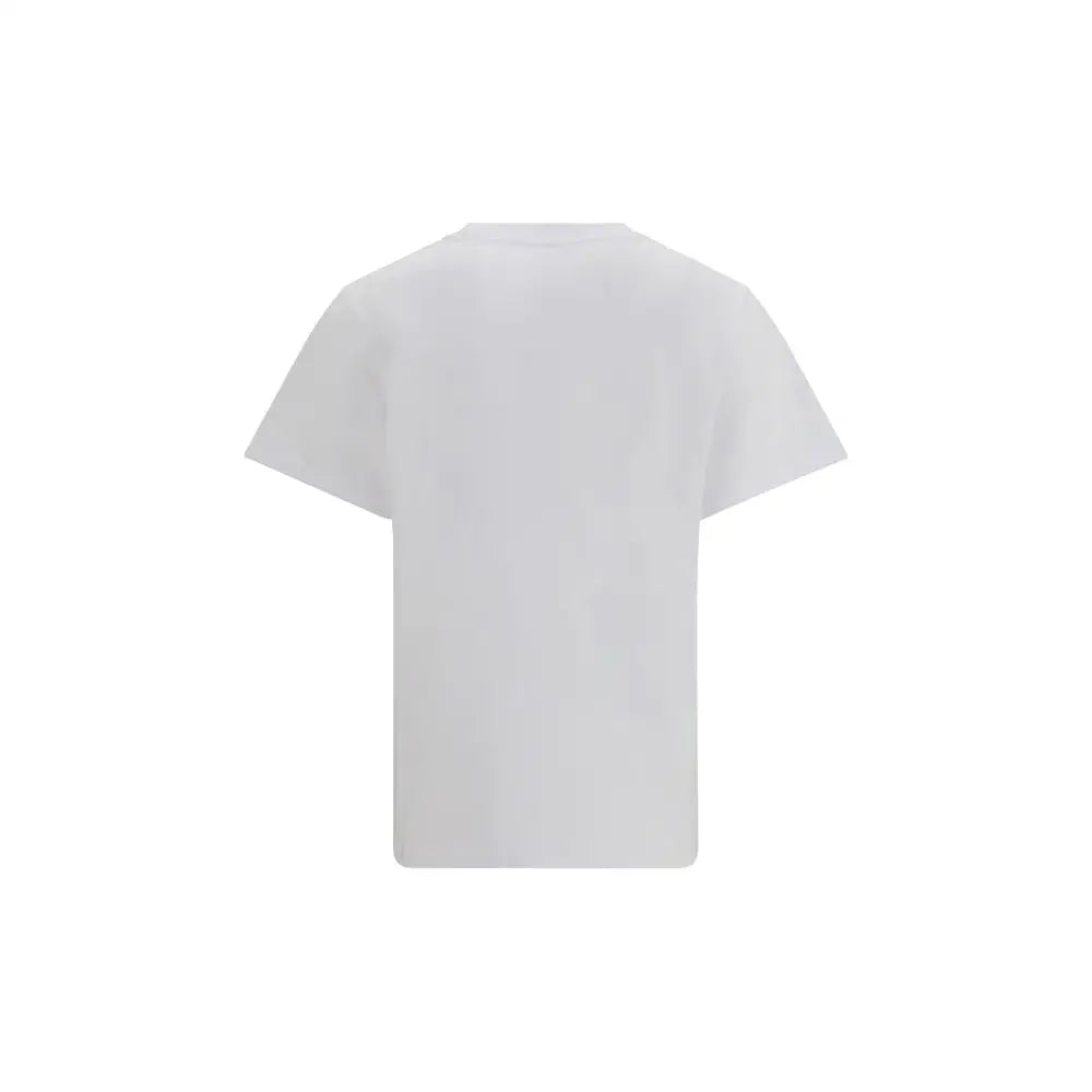 Ganni White Cotton T-Shirt - L - T-shirts