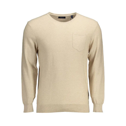 Gant Beige Cotton Men Sweater - Sweaters