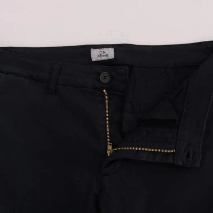 GF Ferre Blue Cotton Stretch Chinos Pants