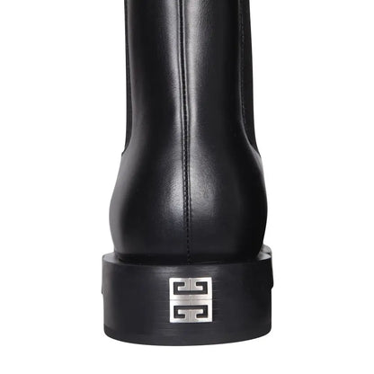 Givenchy Black Calfskin Chelsea Boots - 42 - Ankelstøvler