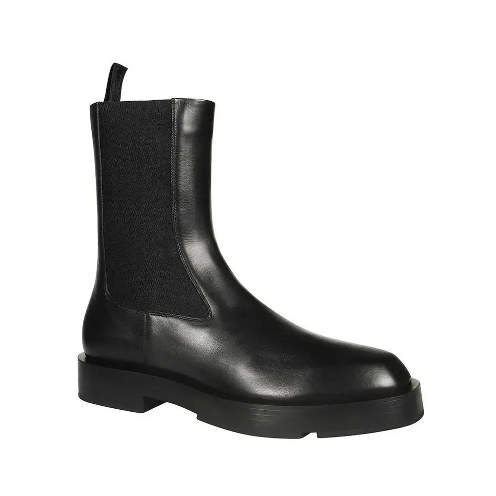 Givenchy Black Calfskin Chelsea Boots - 42 - Ankelstøvler