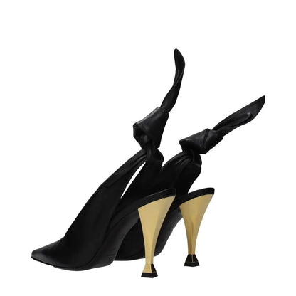 Givenchy Black Leather High Heel Pumps - Højhælede sko