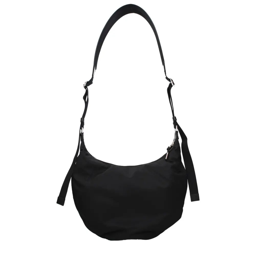 Givenchy sort nylon crossbody taske med justerbar strop og lynlås