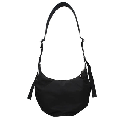 Givenchy sort nylon crossbody taske med justerbar strop og lynlås