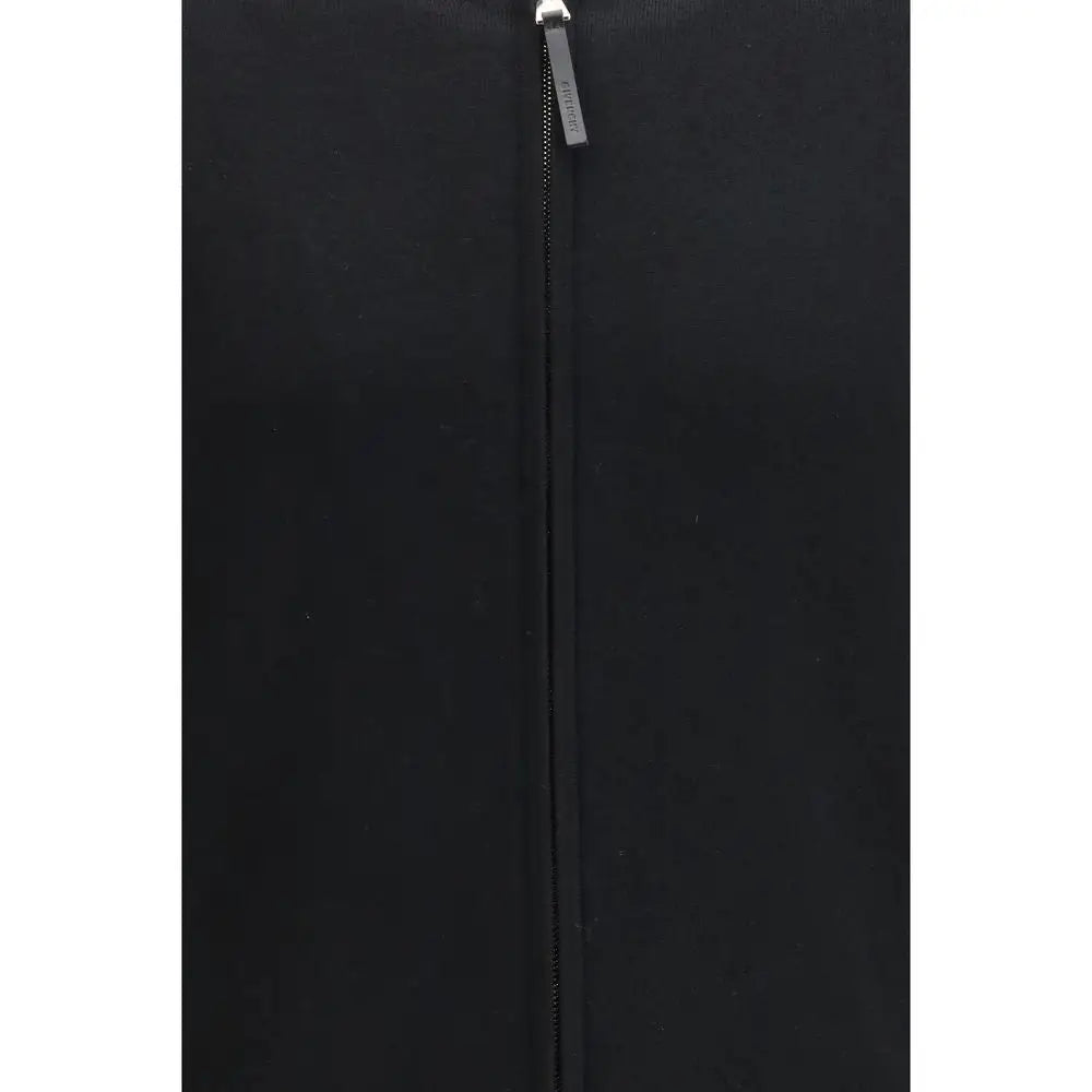 Sort uld Givenchy sort jakke med sølv lynlås, 100% originale brands