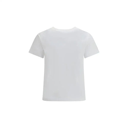 Givenchy hvid bomulds t-shirt med kortærmet crew neck design