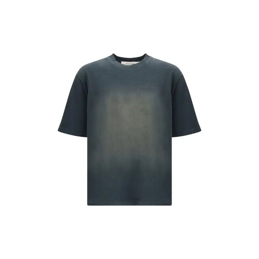 Mørkegrå gradient Golden Goose bicolor cotton t-shirt med subtil fade og minimal branding
