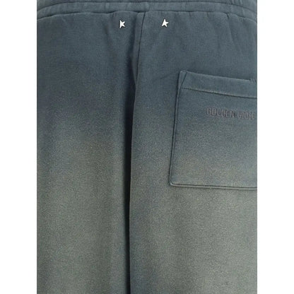 Mørkegrå Golden Goose sweatpants med stjernebroderi og logo