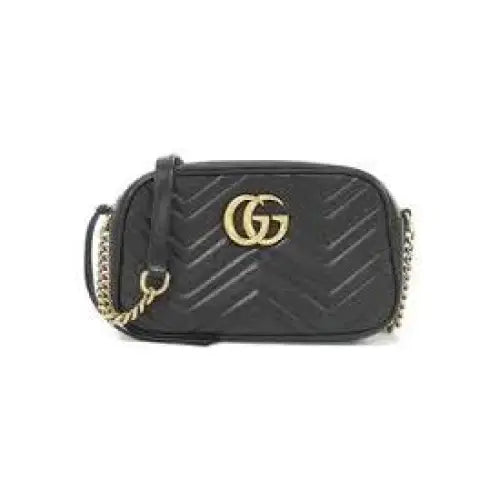 Gucci Sort Dame Læder Crossbody Taske