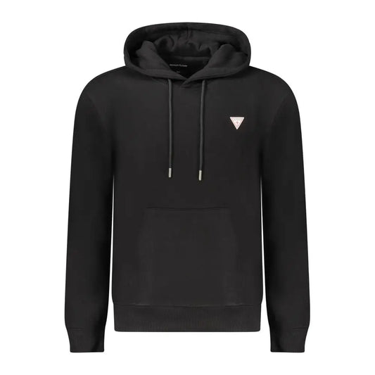 Guess Jeans Black Cotton Men Sweatshirt Slim Fit Hooded - Sweatshirts