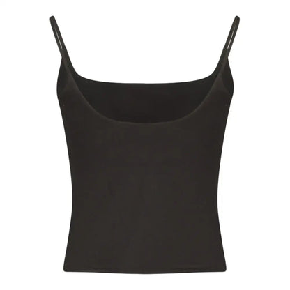 Guess Jeans sort sort top med spaghetti-remser og firkantet halsudskæring