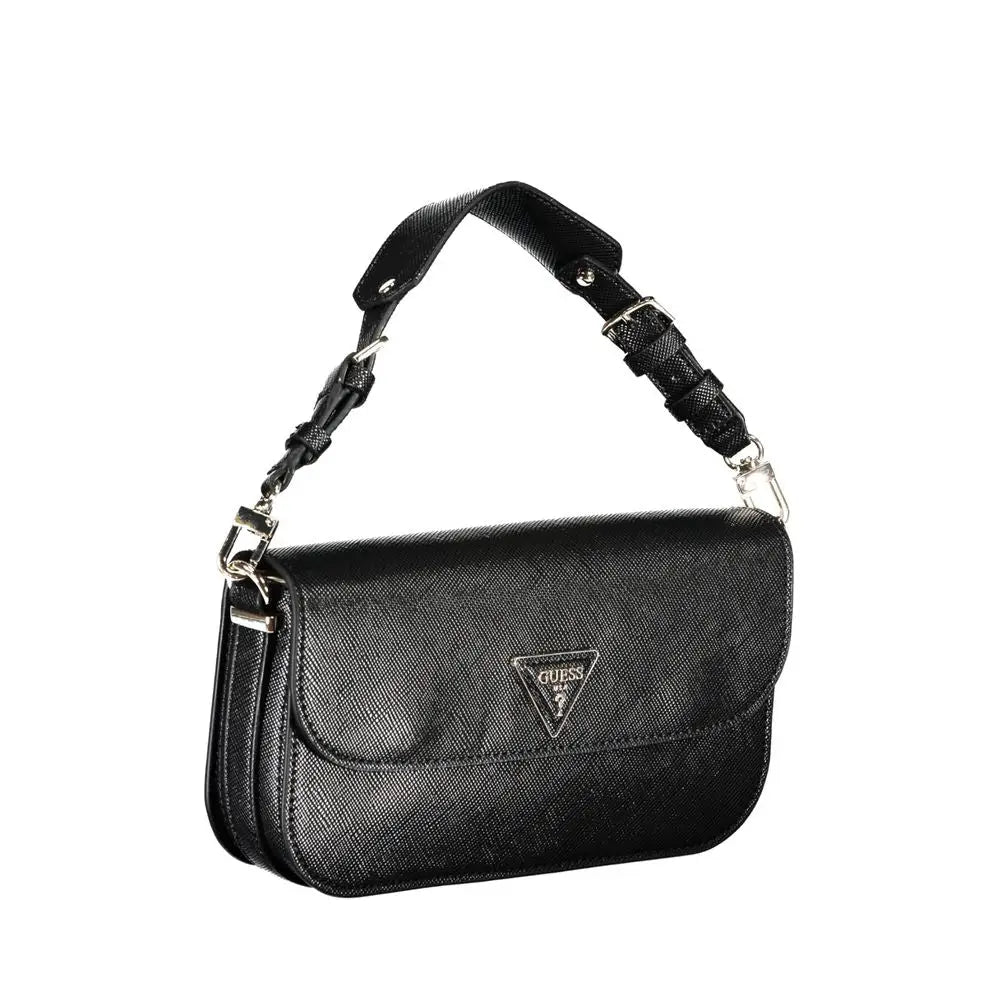 Guess Jeans Black Polyethylene Handbag - Håndtasker
