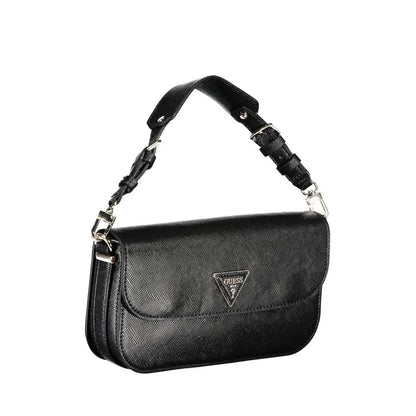 Guess Jeans Black Polyethylene Handbag - Håndtasker