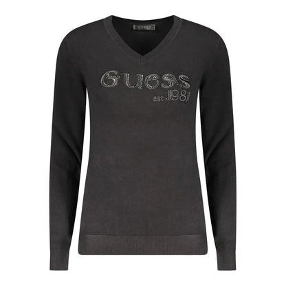 Guess Jeans Black Viscose Women Sweater - M - Sweaters