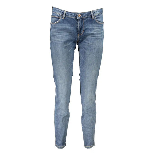 Høj kvalitet Guess Jeans blå bomuldsjeans slim fit faded wash