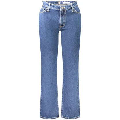 Guess jeans blue kvindelige straight jeans i bomuld, mediumvask