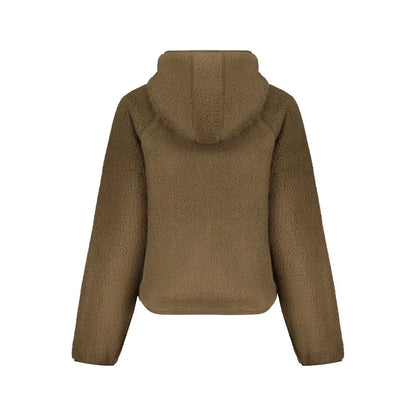 Cozy Guess Jeans Marrone shearling hoodie i brun polyester