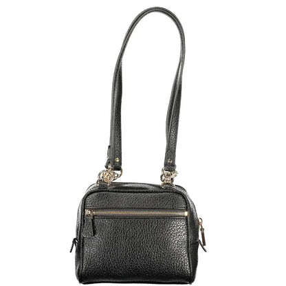 Sort Guess Jeans Nero crossbody taske i sort læder med guld hardware