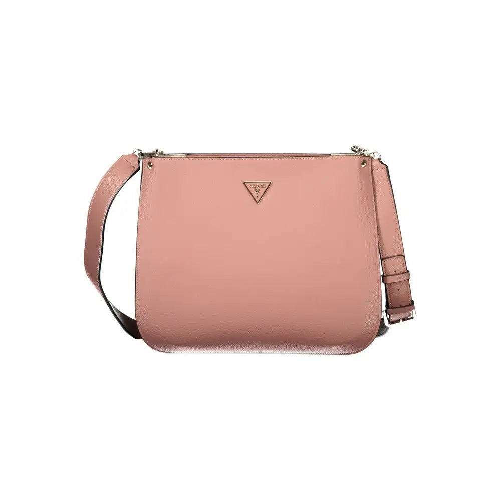 Guess Jeans Pink Polyethylene Handbag - Håndtasker