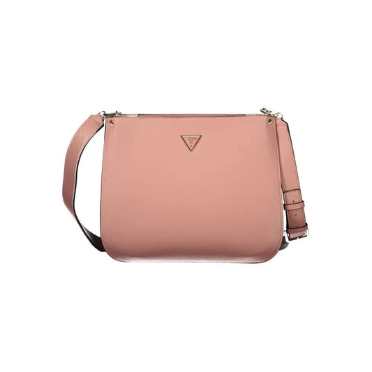Guess Jeans Pink Polyethylene Handbag - Håndtasker