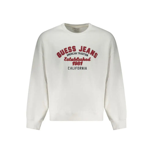 Guess Jeans White Cotton Men Sweater - Sweaters