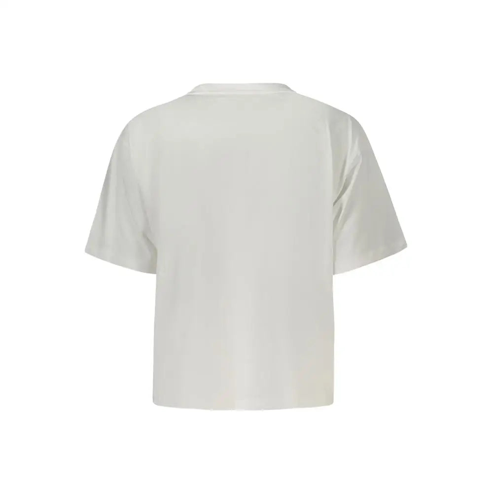 Minimalist Guess Jeans hvid bomulds t-shirt til kvinder