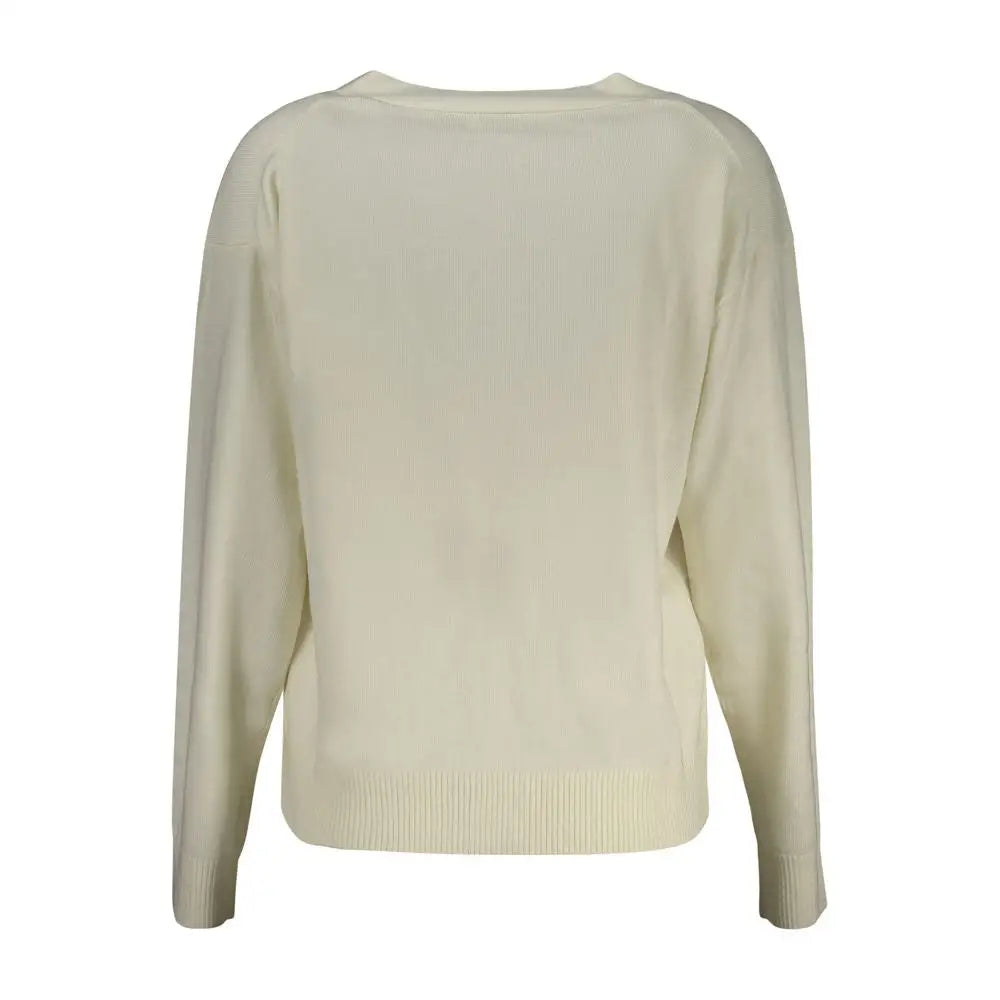 Guess Jeans White Polyester Sweater - Sweaters