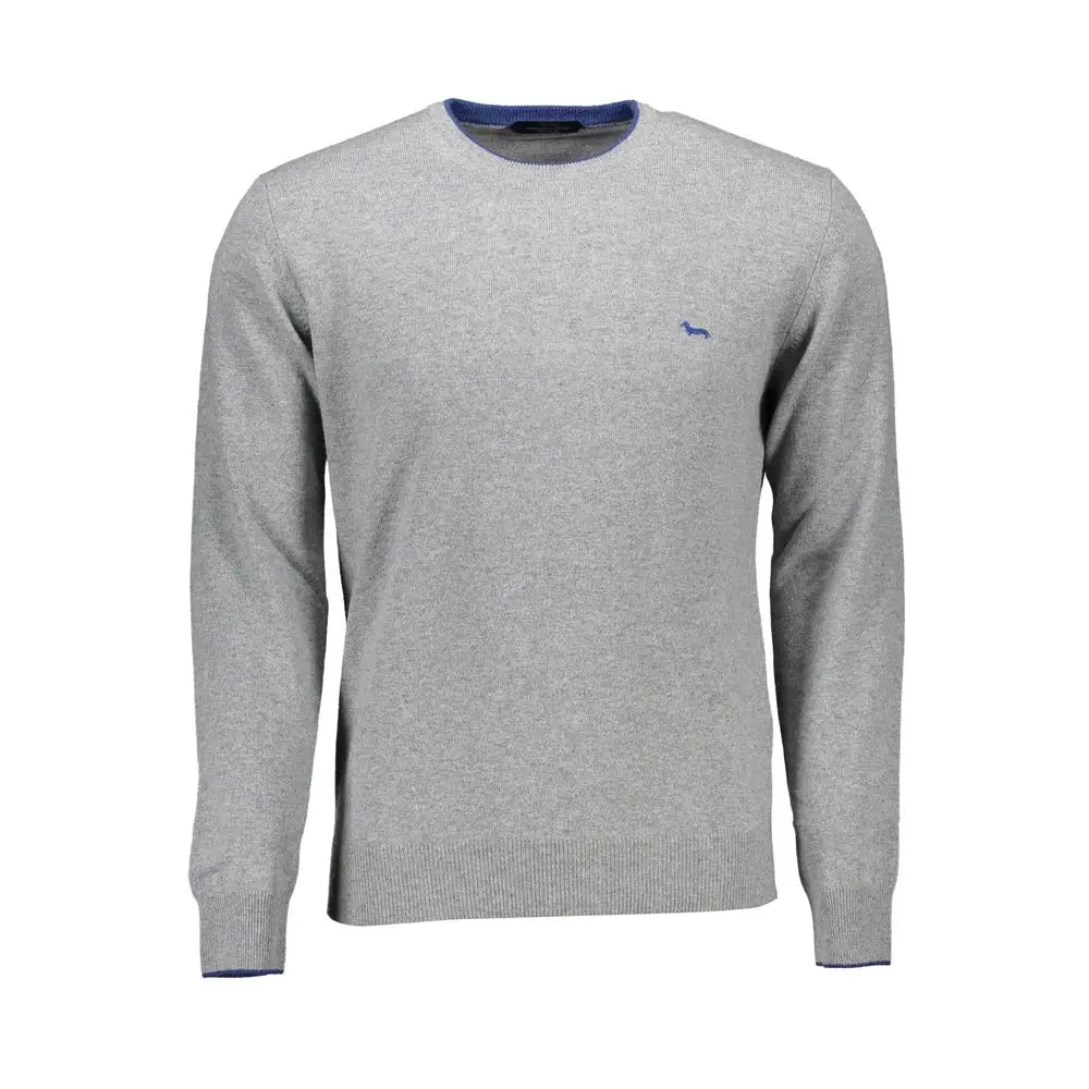 Grå heklet uld sweater fra Harmont & Blaine, 100% originale brands