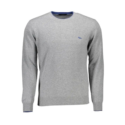 Grå heklet uld sweater fra Harmont & Blaine, 100% originale brands