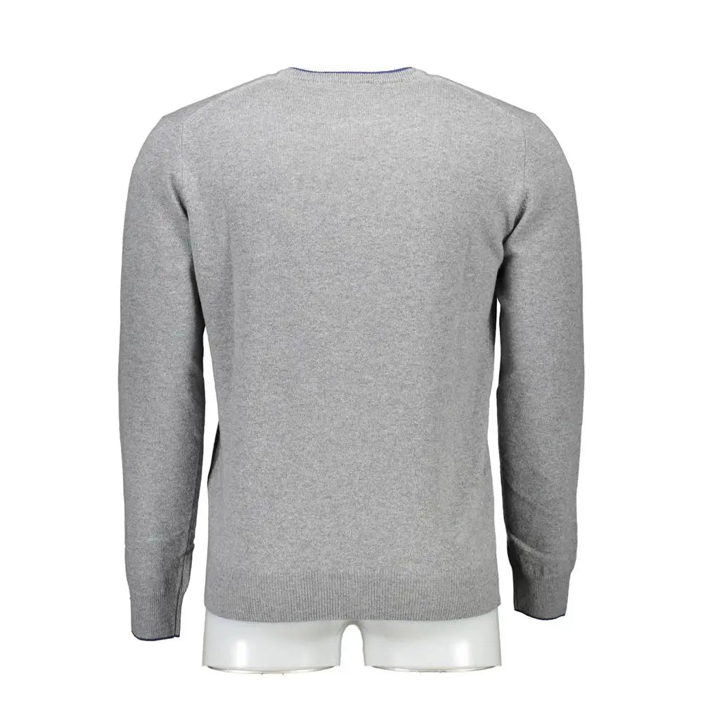 Grå heklet uld sweater fra Harmont & Blaine, 100% originale brands