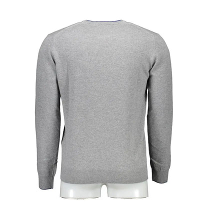 Grå heklet uld sweater fra Harmont & Blaine, 100% originale brands