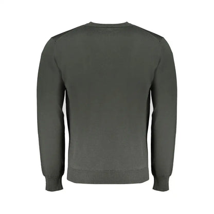 Harmont & Blaine mørkegrøn uldsweater, outlet mærkevarer, spar 30-70%