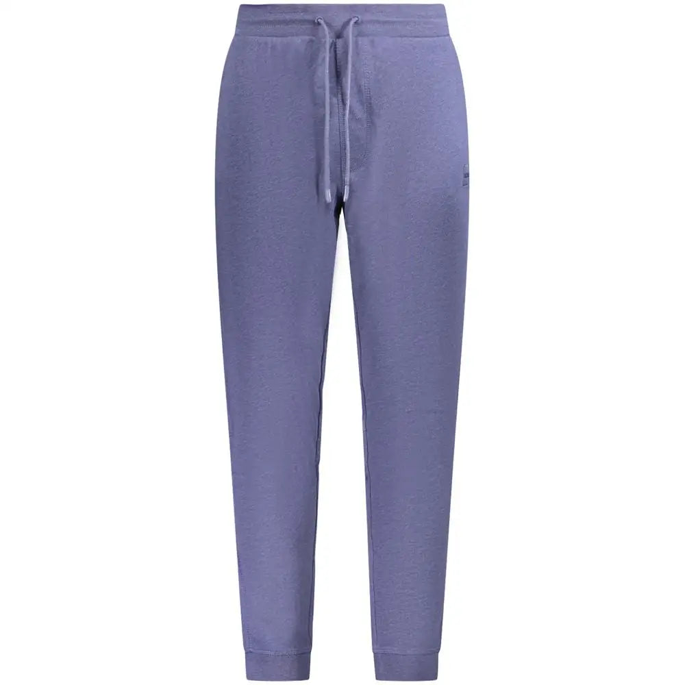 Hugo boss blue purple joggers med snørebånd og ribbade manchetter