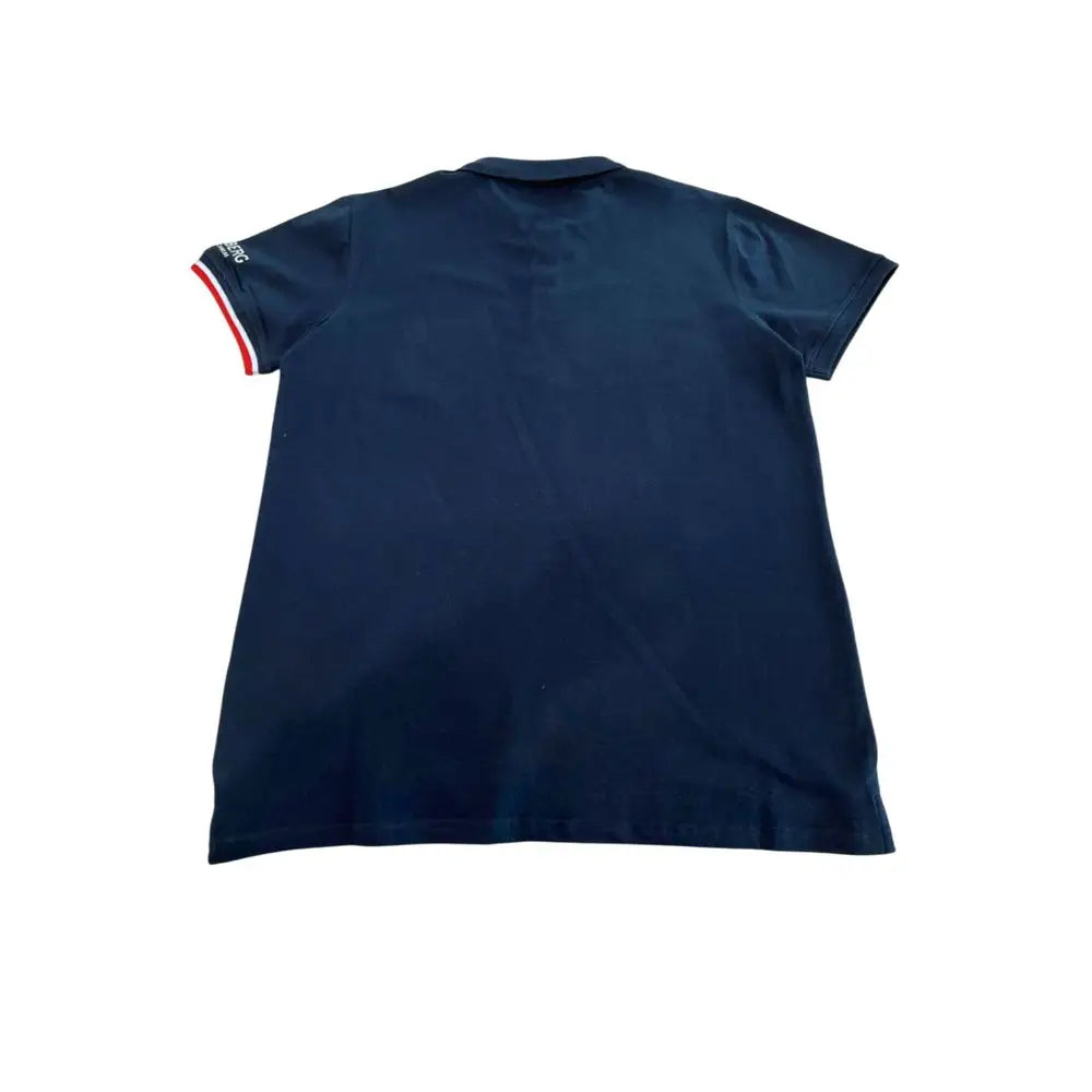 Iceberg Blue Cotton Men Polo Shirt