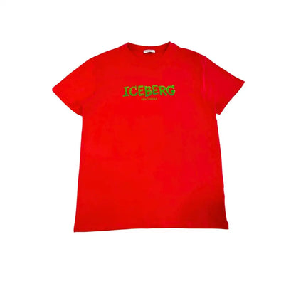 Iceberg Red Cotton Men T-Shirt