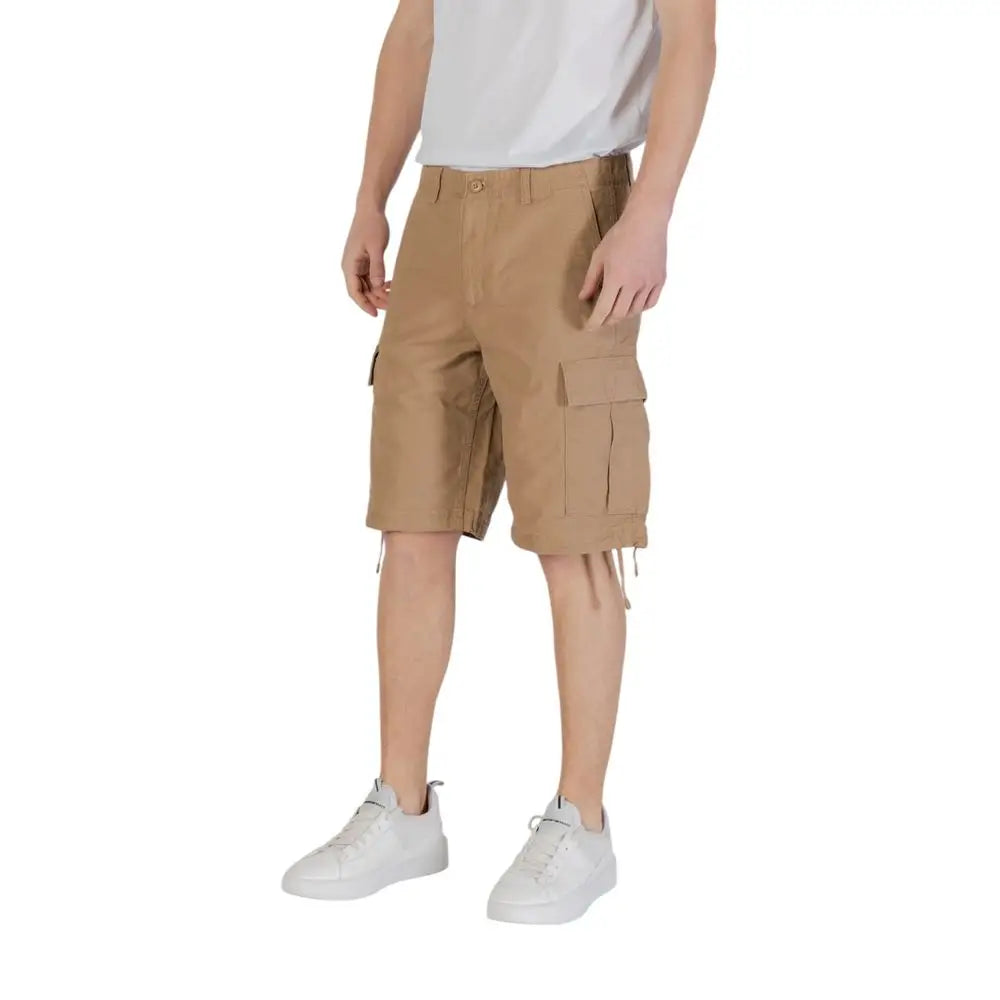 Jack Jones Beige Cotton Bermuda