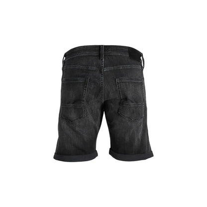 Jack Jones Black Cotton Bermuda