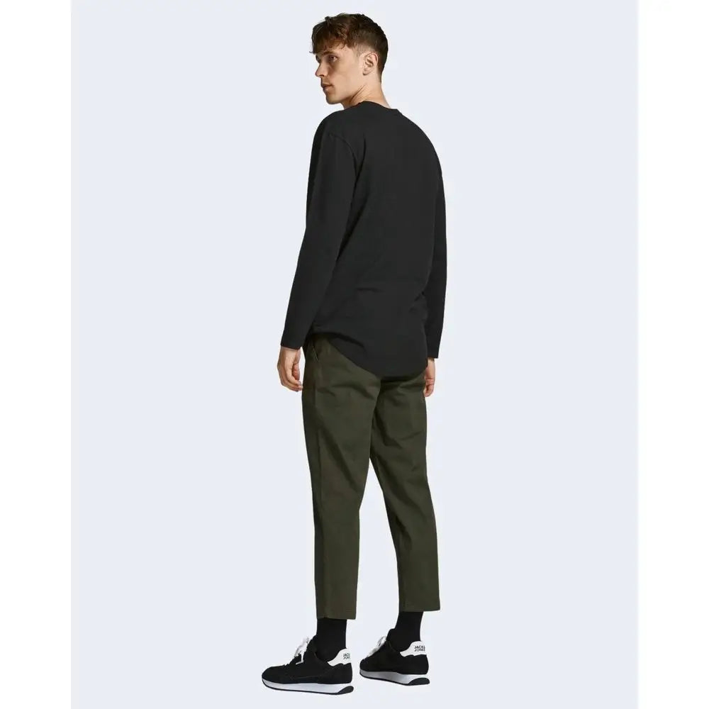 Jack Jones Black Cotton Long Sleeve