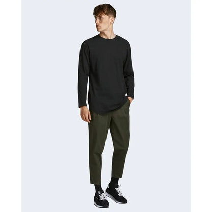 Jack Jones Black Cotton Long Sleeve